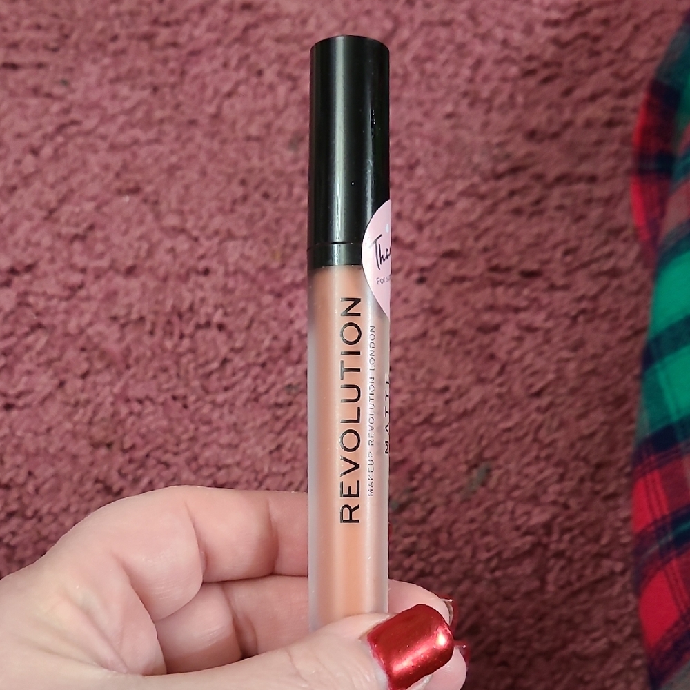 Revolution Liquid Lipstick — Nude Peach Pink